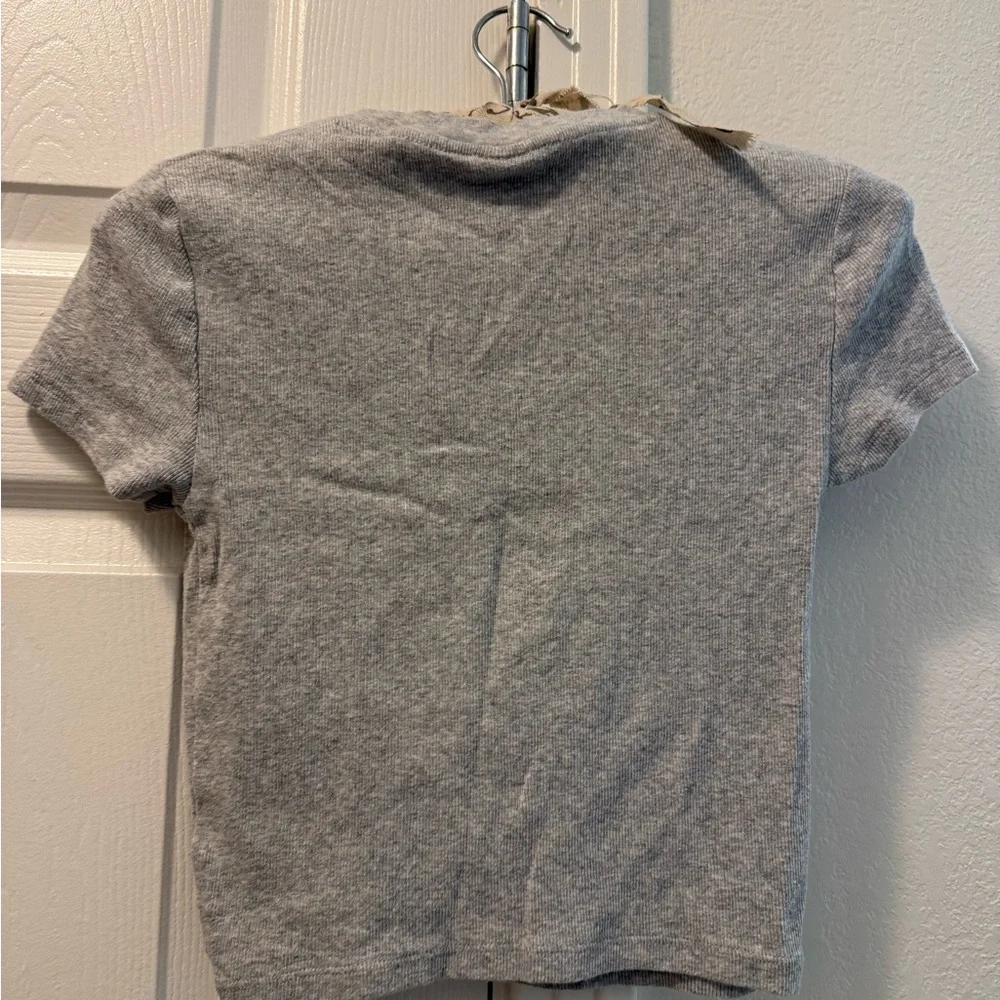 TNA Heather Gray Crop Top